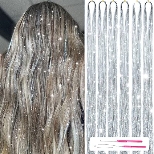 Sparkling Shiny Tinsel Hair Extensions