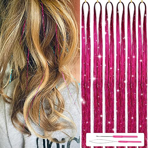 Sparkling Shiny Tinsel Hair Extensions