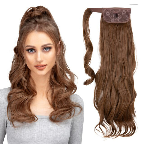 Long Wavy Ponytail Hair Extension Wrap Around Pigtail