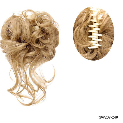 Claw Hair Bun Messy Curly Hair Bun