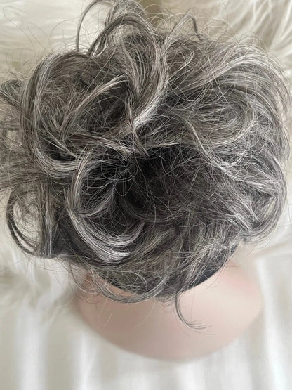 Large Messy Hair Bun Curly Synthetic hair