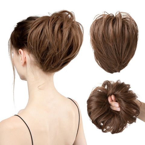 Hair Bun Ponytail Straight Bun