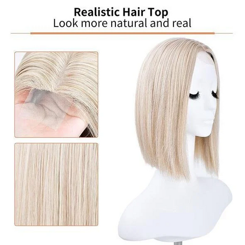 New In Winter Straight Remy Human Hair Topper