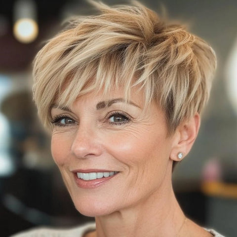 2025 Hot Sale Breathable&Natural Short Hair Topper For Women With Thinning Hair