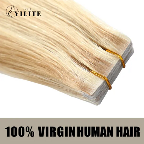 Seamless Injected Hand-Tied Invisible Tape In Hair Extension 20Pcs Virgin Human Hair (P18/613)