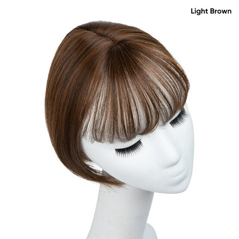 Clip in Hair With Bangs Overhead Natural Invisible Replaceme