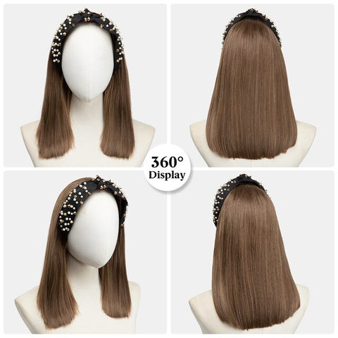 Short Straight Headband Wigs