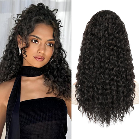 18 Inch Curly Wavy Drawstring Ponytail