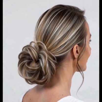Large Messy Hair Bun Curly Synthetic hair