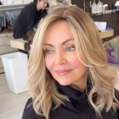 Human Hair Toppers for Women Add Fuller Hair Instantly-Suitable for all head sizes