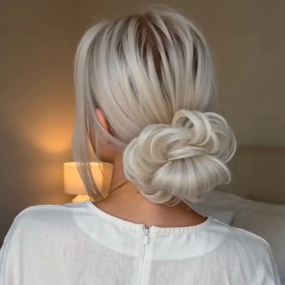 Large Messy Hair Bun Curly Synthetic hair