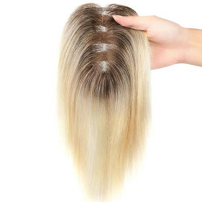 Best Breathable Real Hair Topper for Women Crown Topper No Bangs