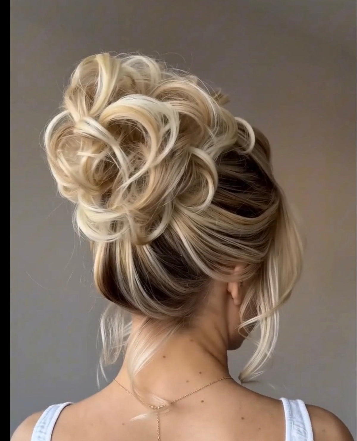Large Messy Hair Bun Curly Synthetic hair