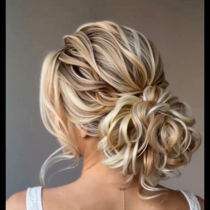 Large Messy Hair Bun Curly Synthetic hair