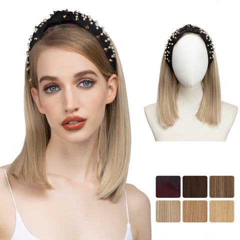 Short Straight Headband Wigs