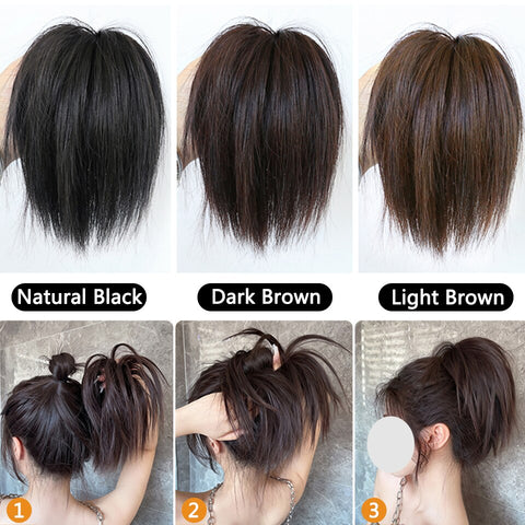 Straight Hair Bun Extensions