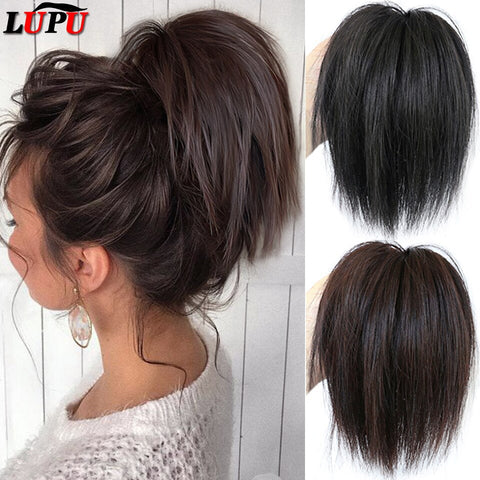 Straight Hair Bun Extensions