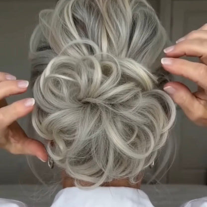 Large Messy Hair Bun Curly Synthetic hair