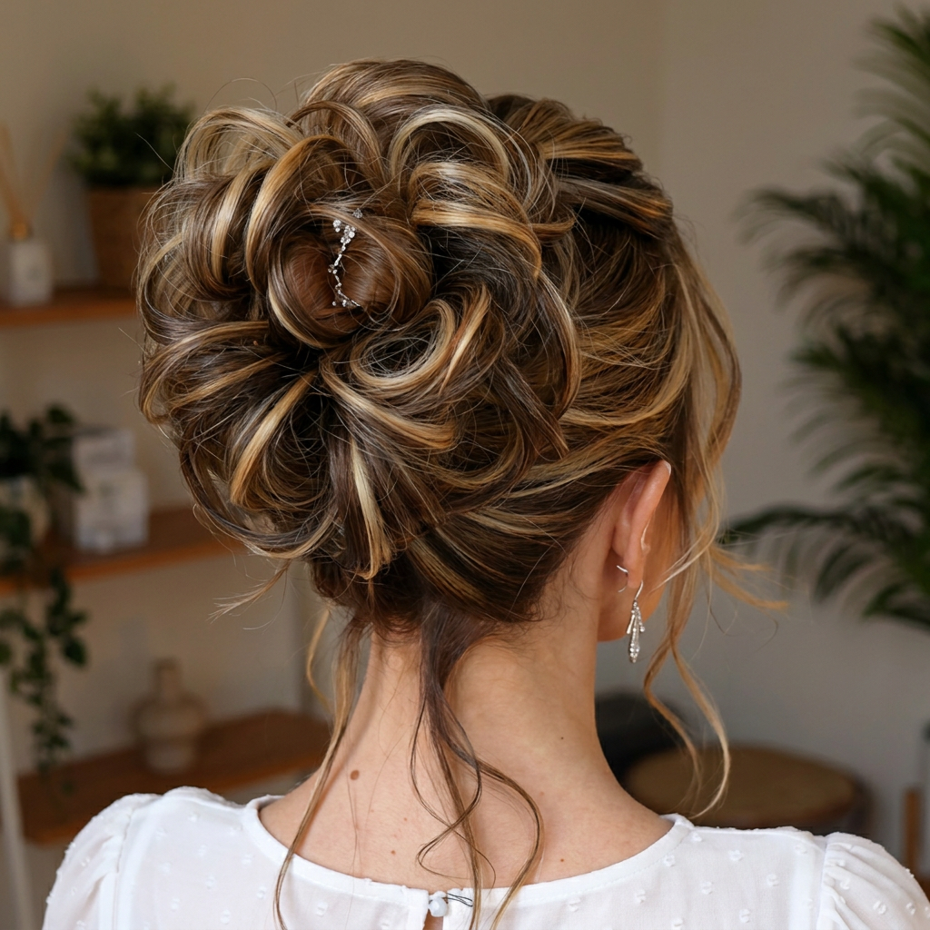 Large Messy Hair Bun Curly Synthetic hair