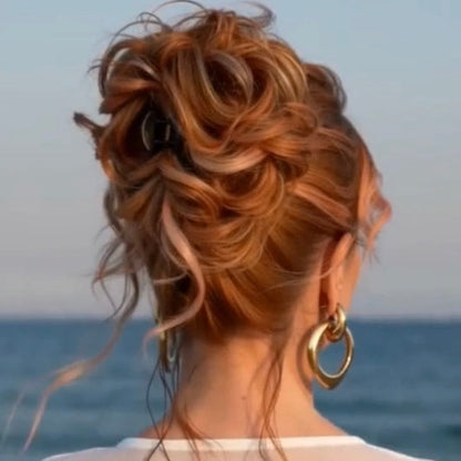 Large Messy Hair Bun Curly Synthetic hair