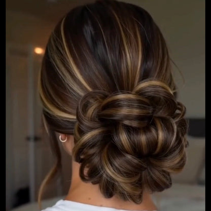 Large Messy Hair Bun Curly Synthetic hair