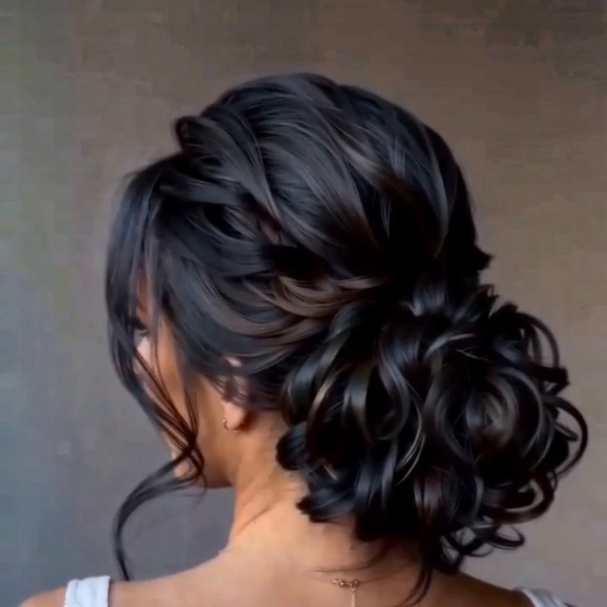 Large Messy Hair Bun Curly Synthetic hair