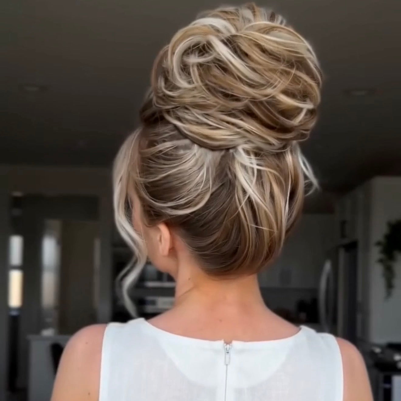 Large Messy Hair Bun Curly Synthetic hair