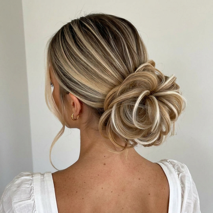 Large Messy Hair Bun Curly Synthetic hair