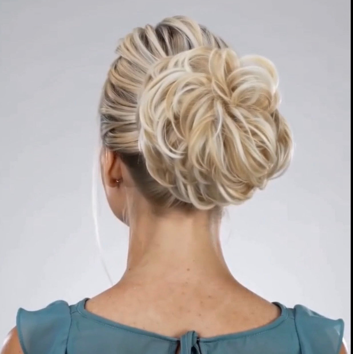 Large Messy Hair Bun Curly Synthetic hair