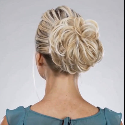 Large Messy Hair Bun Curly Synthetic hair