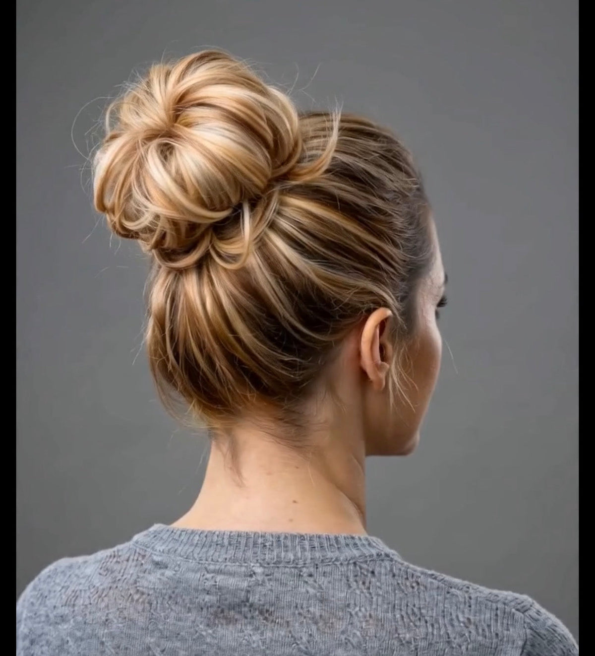 Large Messy Hair Bun Curly Synthetic hair