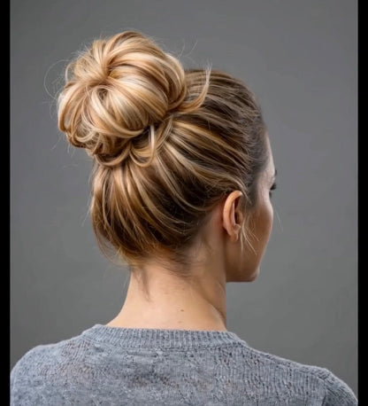 Large Messy Hair Bun Curly Synthetic hair