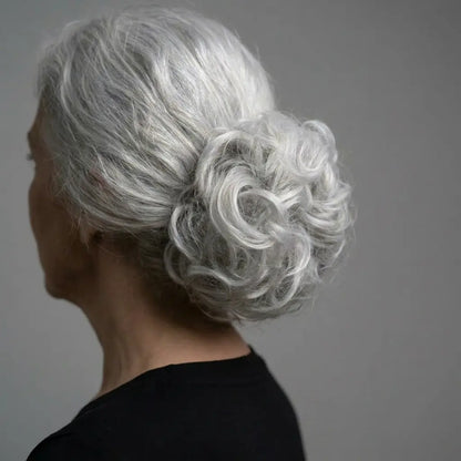 Large Messy Hair Bun Curly Synthetic hair