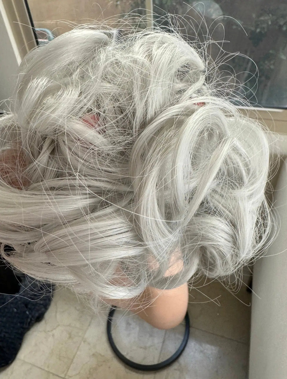 Large Messy Hair Bun Curly Synthetic hair