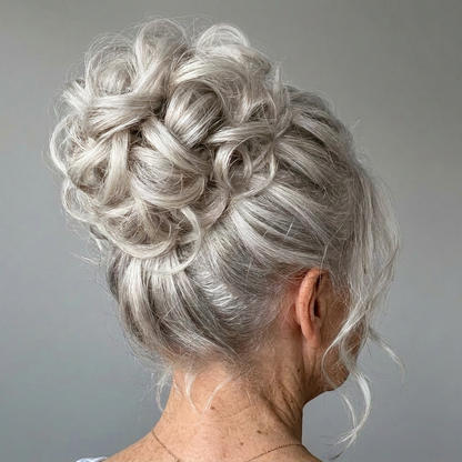 Large Messy Hair Bun Curly Synthetic hair
