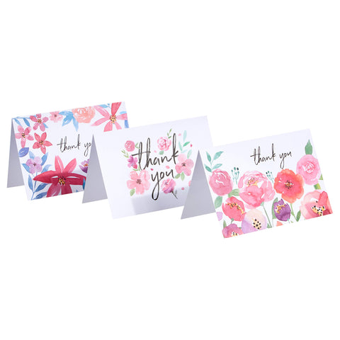 Thank You Cards, Floral, 48 Cards and Envelopes