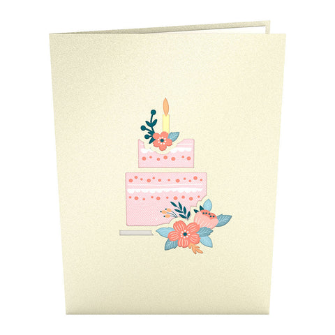 FLORAL BIRTHDAY CAKE POP-UP CARD