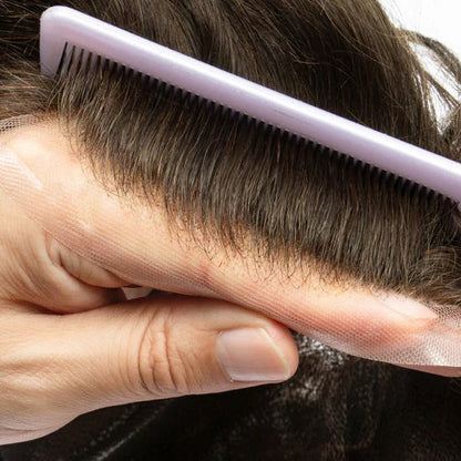 Full Swiss Lace: Hair System for Bald Men  Full Swiss Lace Base | Best for Active Lifestyle