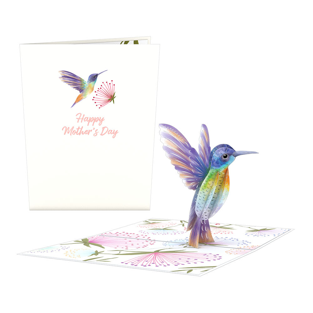 MOTHER'S DAY HUMMINGBIRD POP-UP CARD