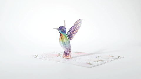 MOTHER'S DAY HUMMINGBIRD POP-UP CARD