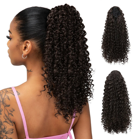 Kinky Curly Drawstring Ponytail 16 Inch