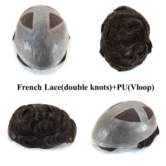 Q4 Breathable Hybrid Hair System – French Lace with 0.08mm Skin Perimeter