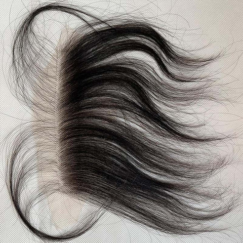 Custom Swiss Lace Forehead Fringe Bangs Invisible Hairline With Baby Hair 6x1 Reusable Human Hair Lace Edges Hairpieces