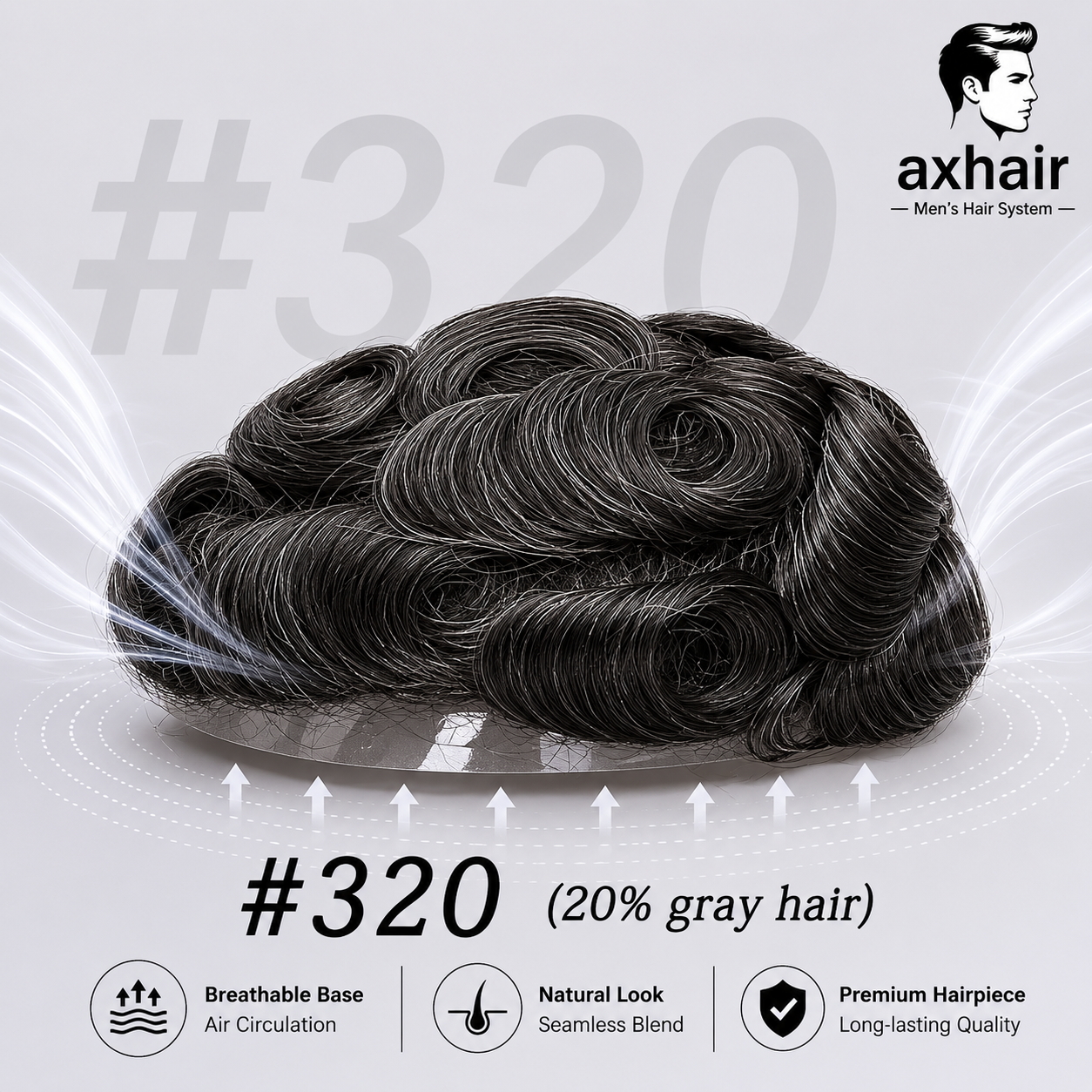 Full Swiss Lace: Hair System for Bald Men  Full Swiss Lace Base | Best for Active Lifestyle
