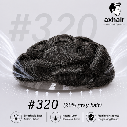 Full Swiss Lace: Hair System for Bald Men  Full Swiss Lace Base | Best for Active Lifestyle