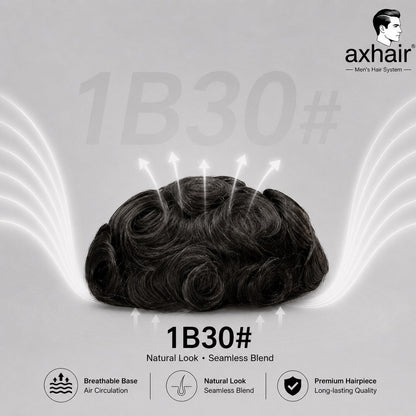 Upgrade Mirage 0.04-0.06mm Full Super Thin Skin Single Knots Base  Toupee for Men  Celebrities Choice