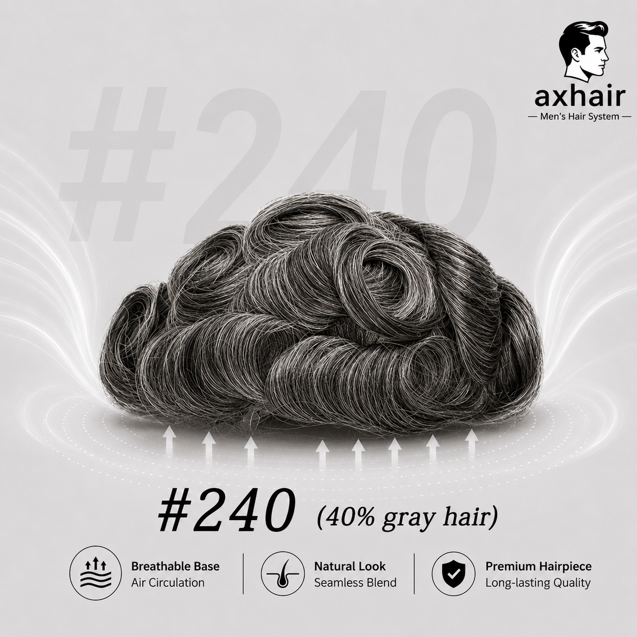 Full Swiss Lace: Hair System for Bald Men  Full Swiss Lace Base | Best for Active Lifestyle