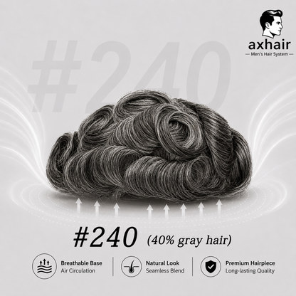 Full Swiss Lace: Hair System for Bald Men  Full Swiss Lace Base | Best for Active Lifestyle