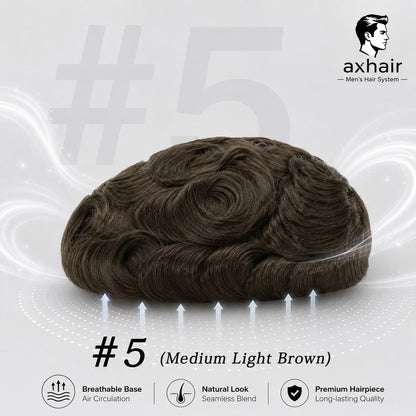 Full Germany LaceA durable, stable, and natural-looking lace base with a 120%–130% high-density hair option for a fuller hairstyle