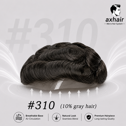 Full Swiss Lace: Hair System for Bald Men  Full Swiss Lace Base | Best for Active Lifestyle